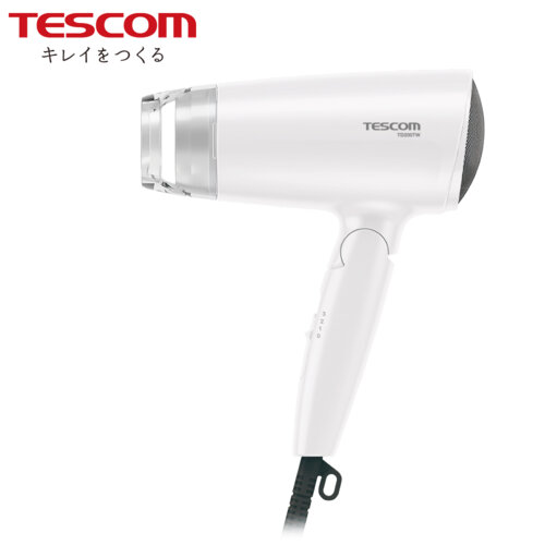 【TESCOM】TD200TW 輕量型負離子吹風機 白色