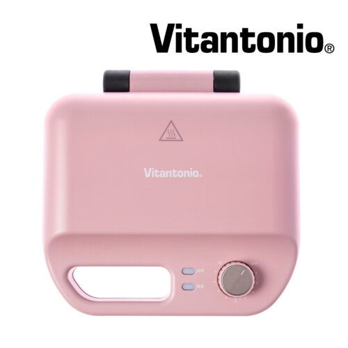 【Vitantonio】小V多功能計時鬆餅機《霧玫瑰》 加碼雙烤盤&gt;&gt;一機三烤盤款式隨機
