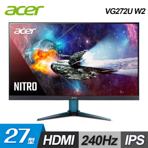 【Acer 宏碁】Nitro VG272U W2 27型 IPS 電競螢幕