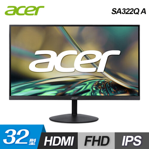 【Acer 宏碁】SA322Q A 32型 IPS 無邊框美型螢幕