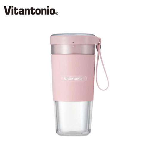 【Vitantonio】小V多功能無線USB隨行果汁機/杯 霧玫瑰