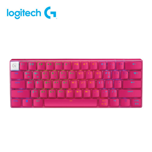 【Logitech 羅技】G Pro X 觸感軸職業機械式60%電競鍵盤｜桃色