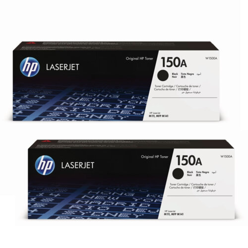【HP 惠普】150A 黑色原廠 LaserJet 碳粉匣 W1500A《2入組》