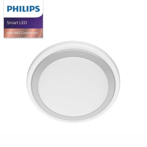 Philips 飛利浦 WiZ 慕心智慧LED吸頂燈 銀色 [PW009]