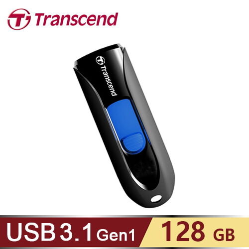 【Transcend 創見】JetFlash 790 128G USB 3.1 隨身碟 黑色