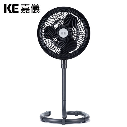 【KE嘉儀】KEF5582 12吋 旋風循環扇 時尚黑