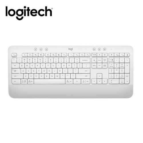 【Logitech 羅技】K650 無線舒適鍵盤 珍珠白