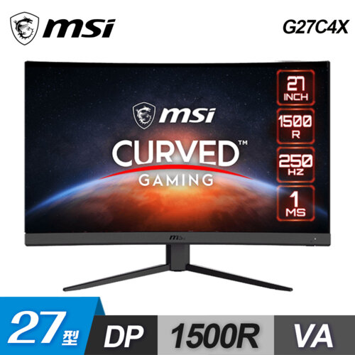 【MSI 微星】G27C4X 27型 VA 曲面電競螢幕