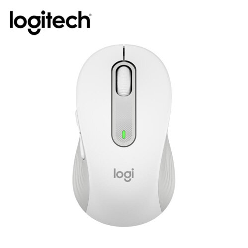 【Logitech 羅技】M650 多工靜音無線滑鼠-白