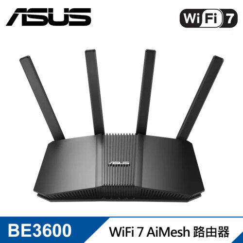 【ASUS 華碩】RT-BE58U BE3600 AiMesh 雙頻WiFi 7 無線Gigabit 路由分享器