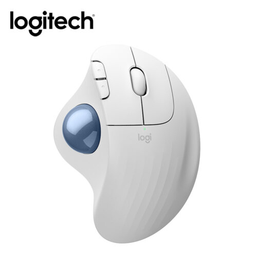 【Logitech 羅技】Ergo M575S 無線軌跡球 珍珠白